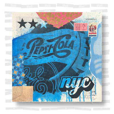 Cey Adams - Hand Embellished Print: Pepsi Print Style