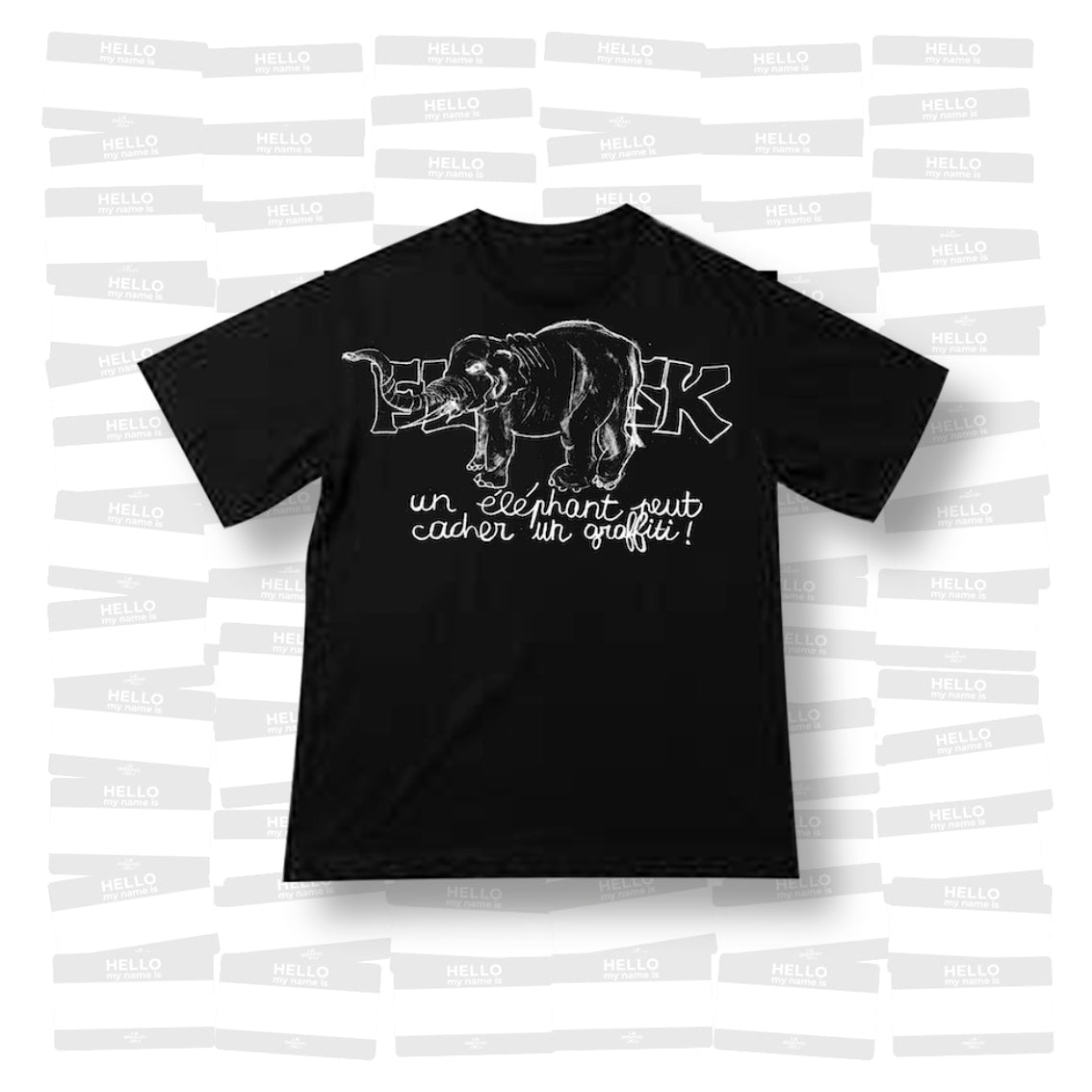 Un éléphant peut cacher un graffiti t-shirt