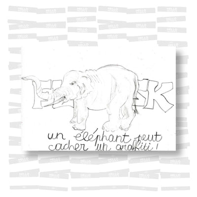 Flask - Un éléphant peut cacher un graffiti