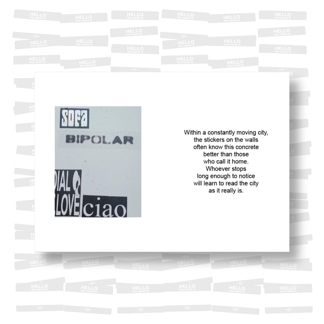 ADHEZIVE - Sticker City Map