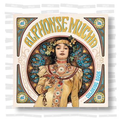 Alphonse Mucha Coloring Book