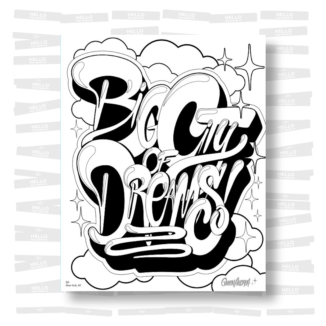 American Graffiti Coloring Book