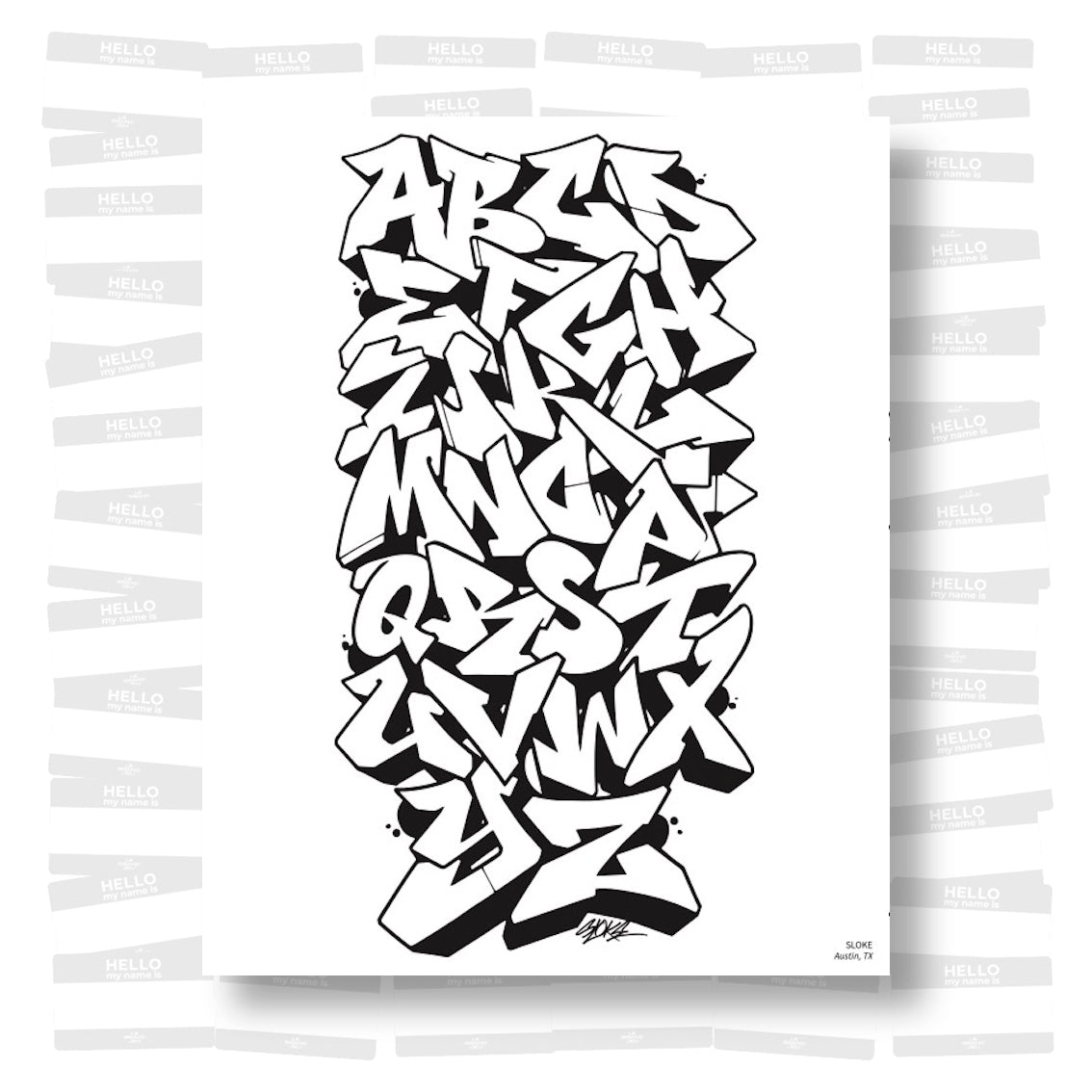 American Graffiti Coloring Book