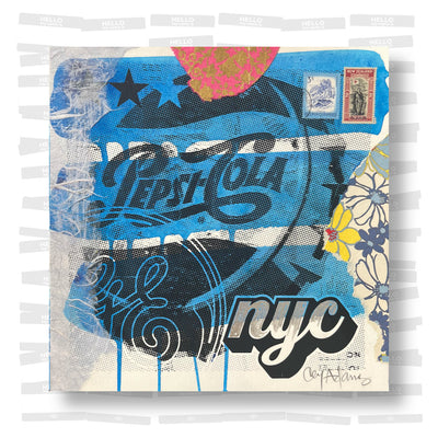 Cey Adams - Hand Embellished Print: Pepsi Print Style
