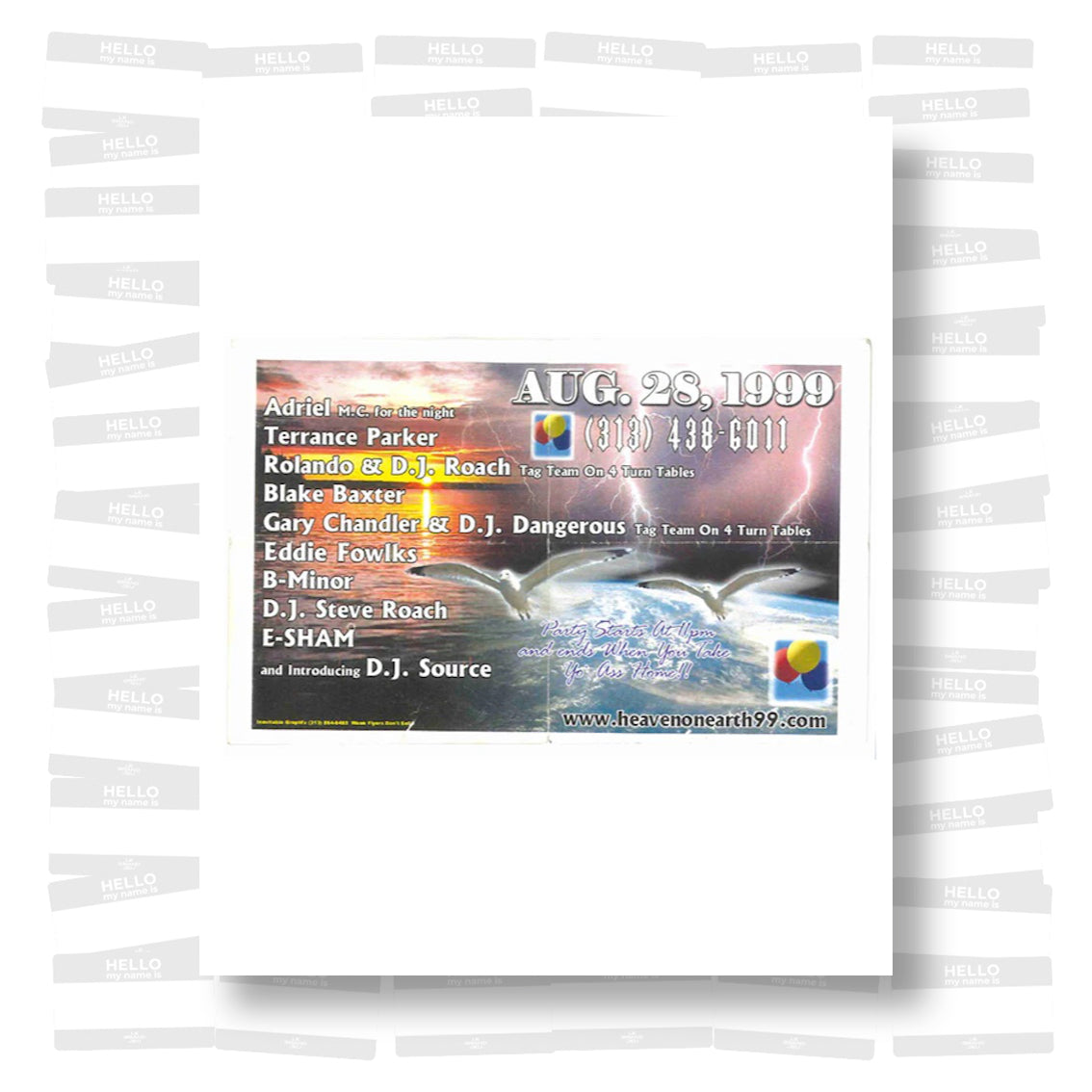 Detroit Rave Flyers 1993-1999
