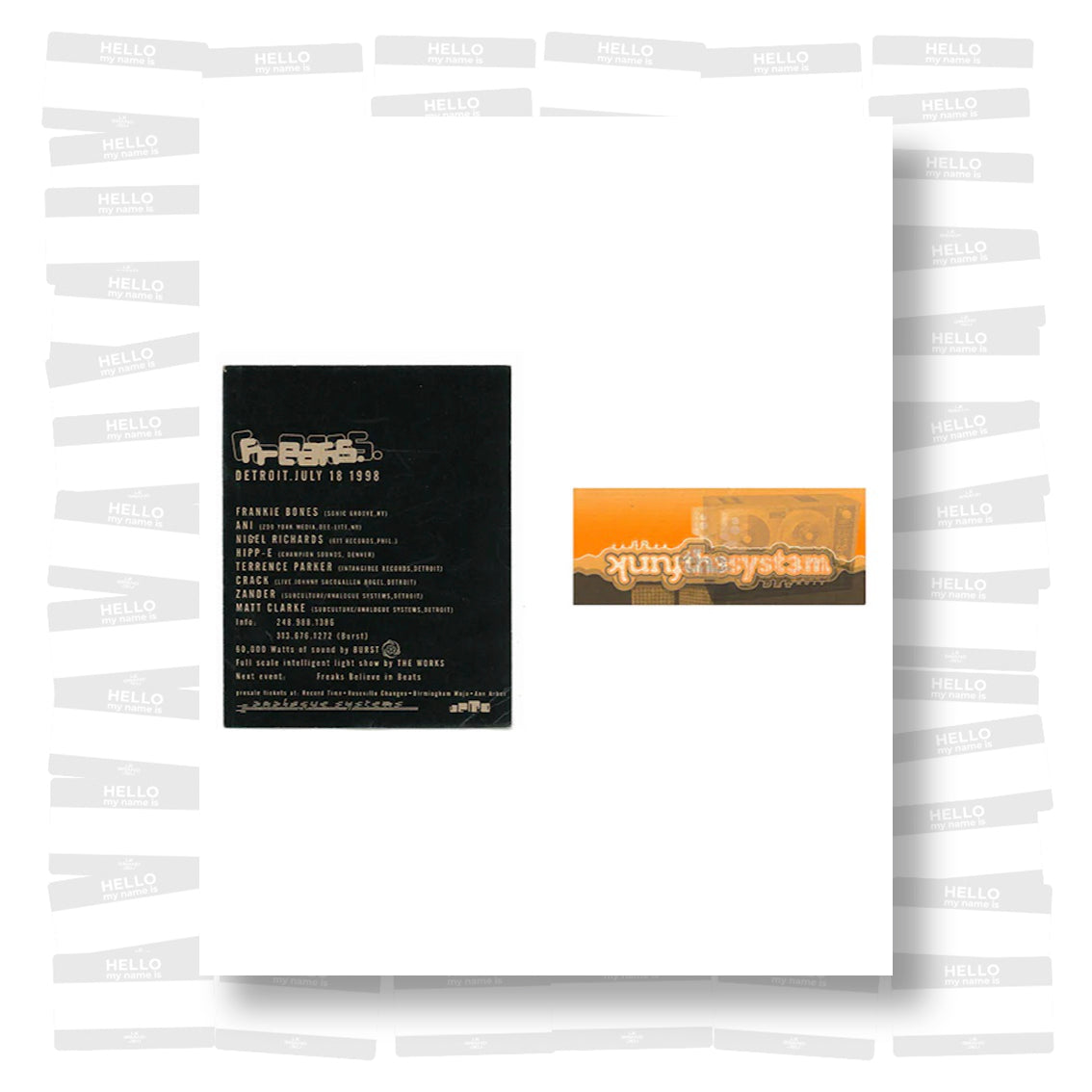 Detroit Rave Flyers 1993-1999