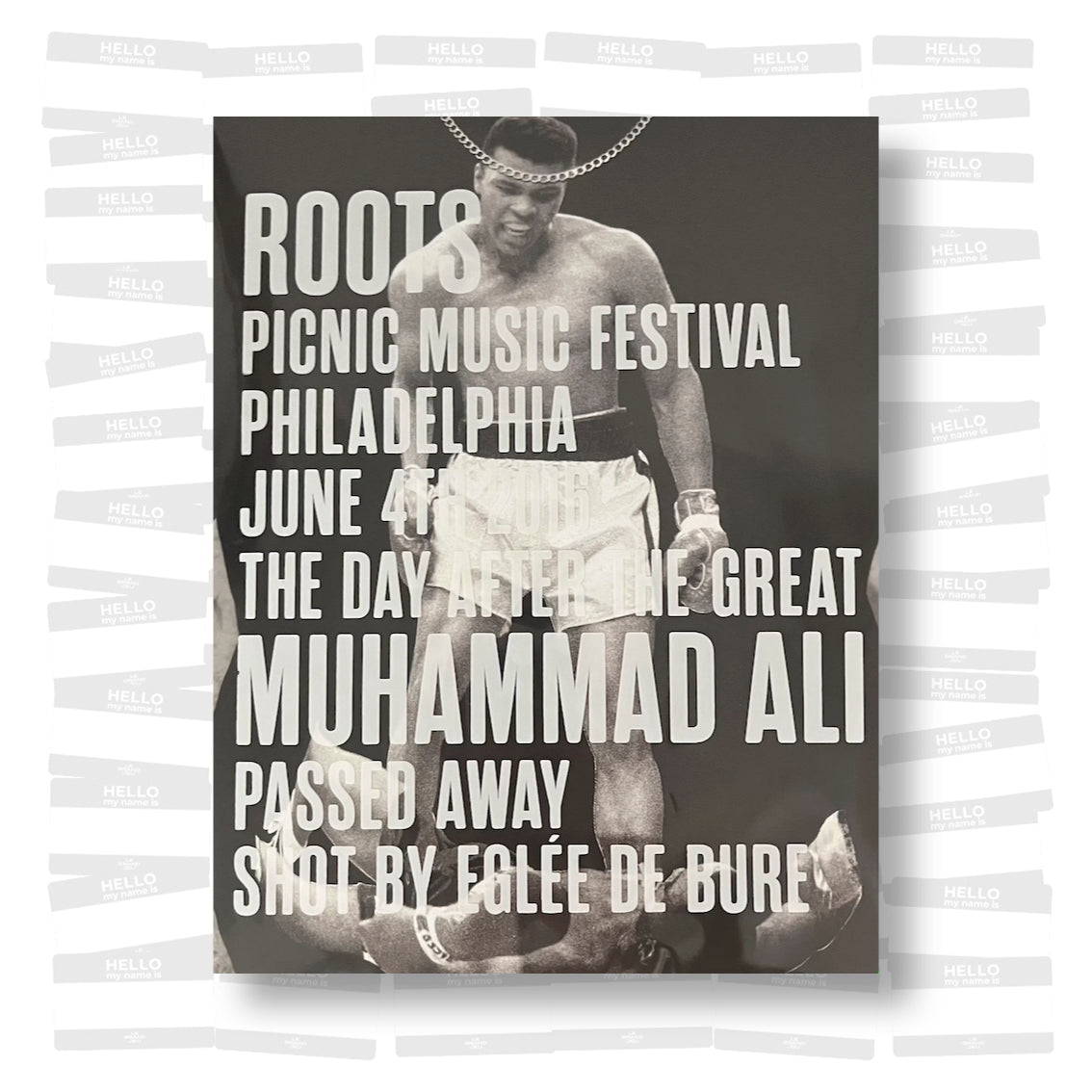 Eglée de Bure - Roots Picnic music festival. Philadelphia. June 4, 2016. The day the after the great Muhammad Ali passed away