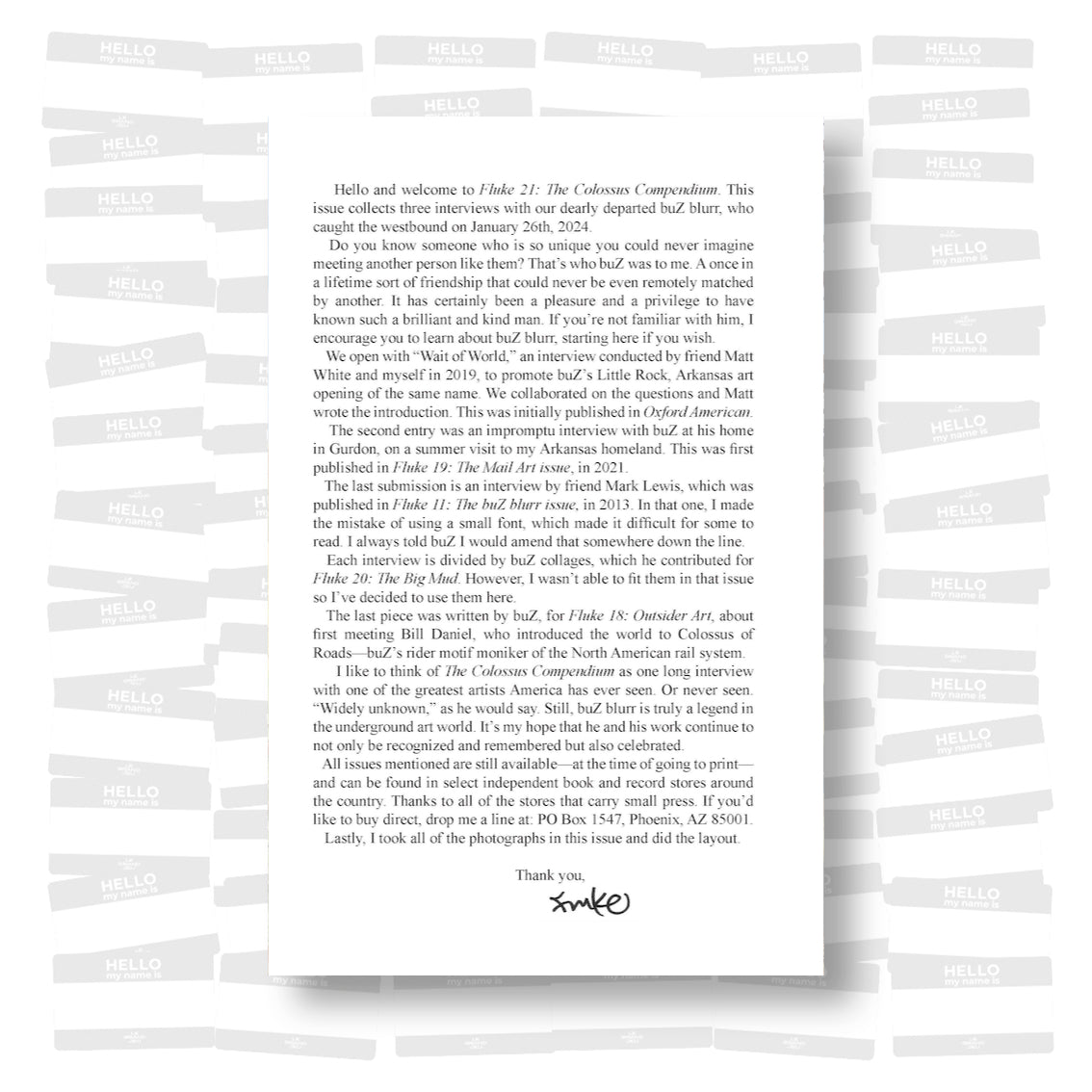 Fluke #21 - The Colossus Compendium
