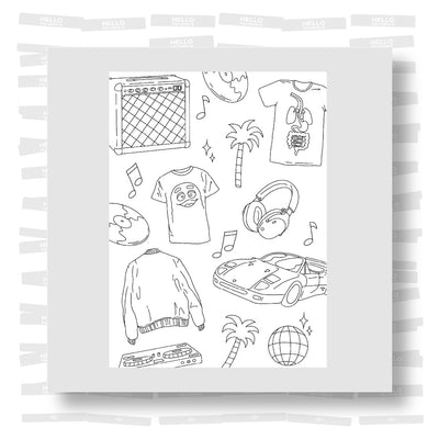 French Touch Coloriage