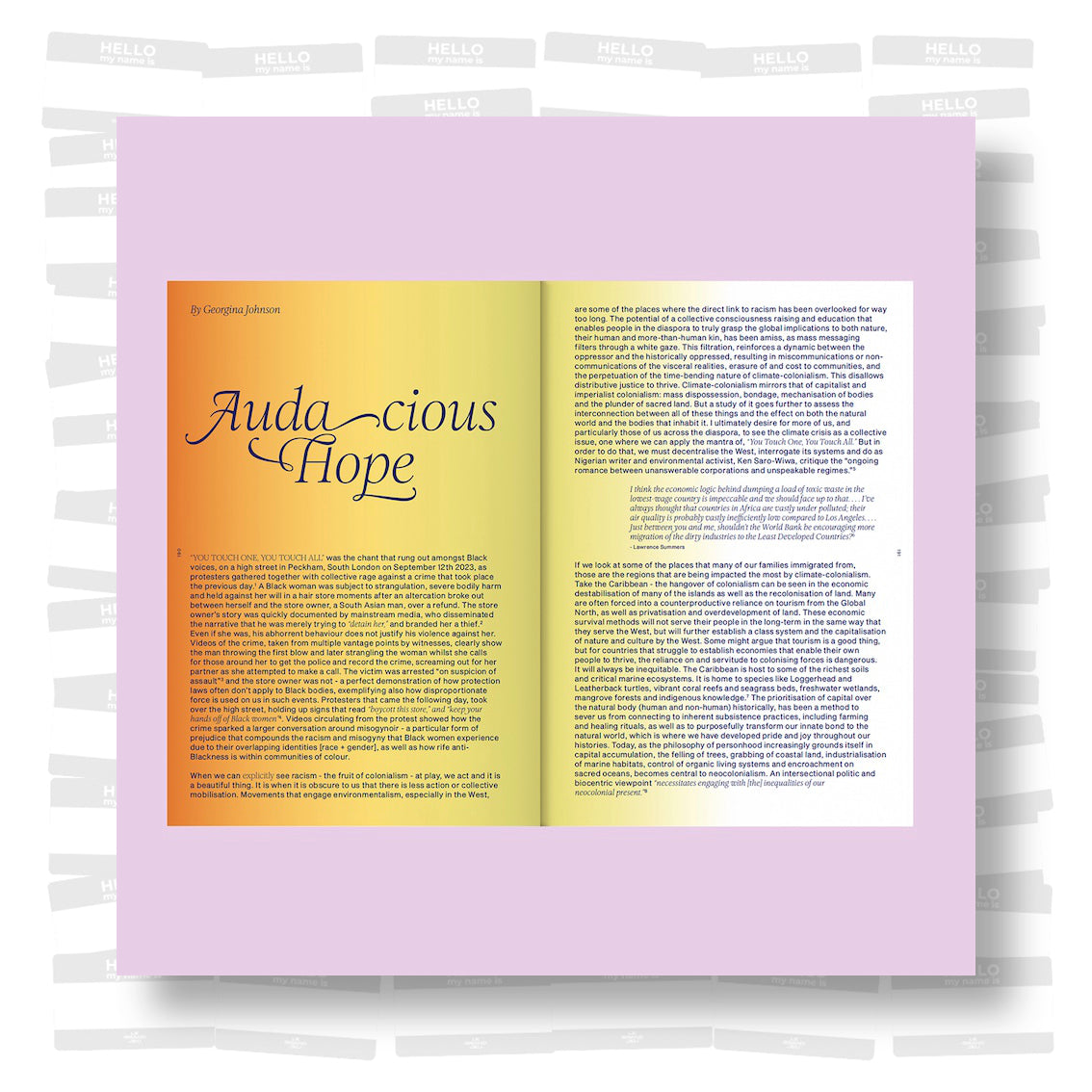 Georgina Johnson - The Slow Grind: Practising Hope and Imagination