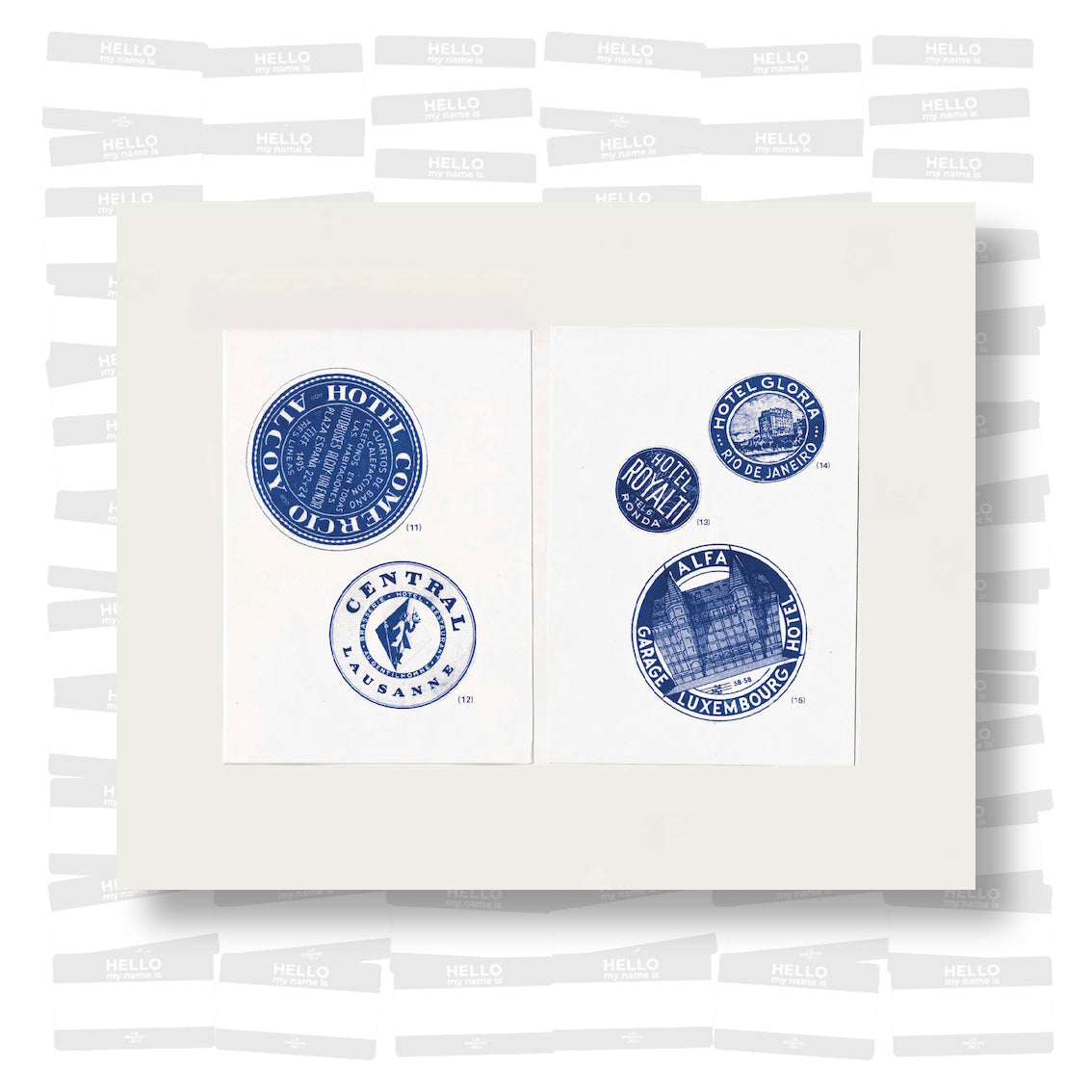 Hotel Labels 1902 - 1956