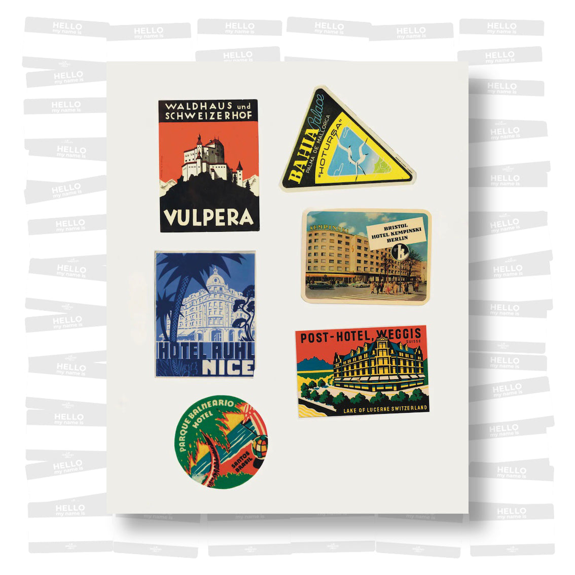 Hotel Labels 1902 - 1956