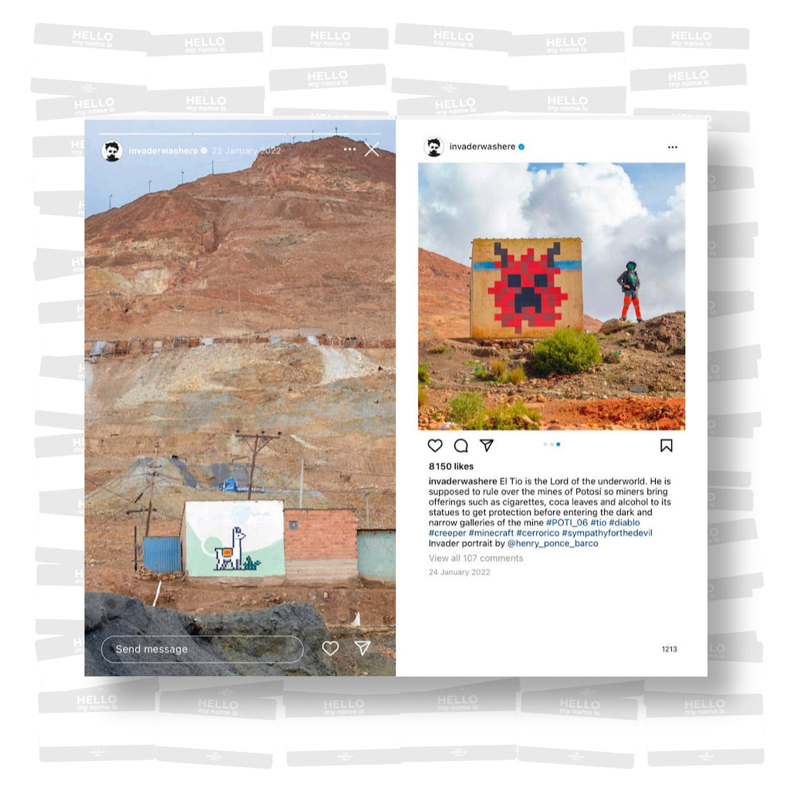 Invader - @Invaderwashere 10 years of Instagram