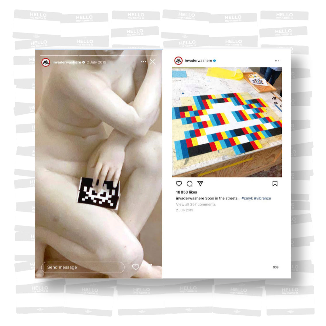 Invader - @Invaderwashere 10 years of Instagram