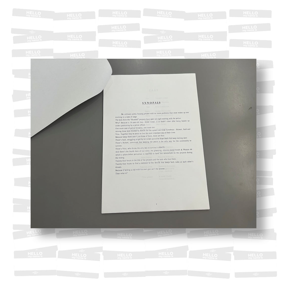 La Haine - Press Kit & Archival Material