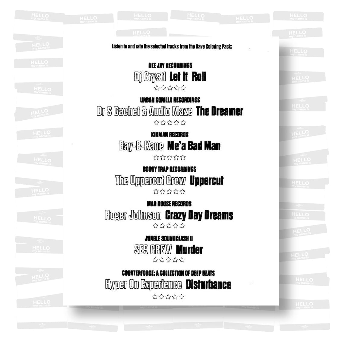 Léonard Dufois - Rave Coloring Pack 001