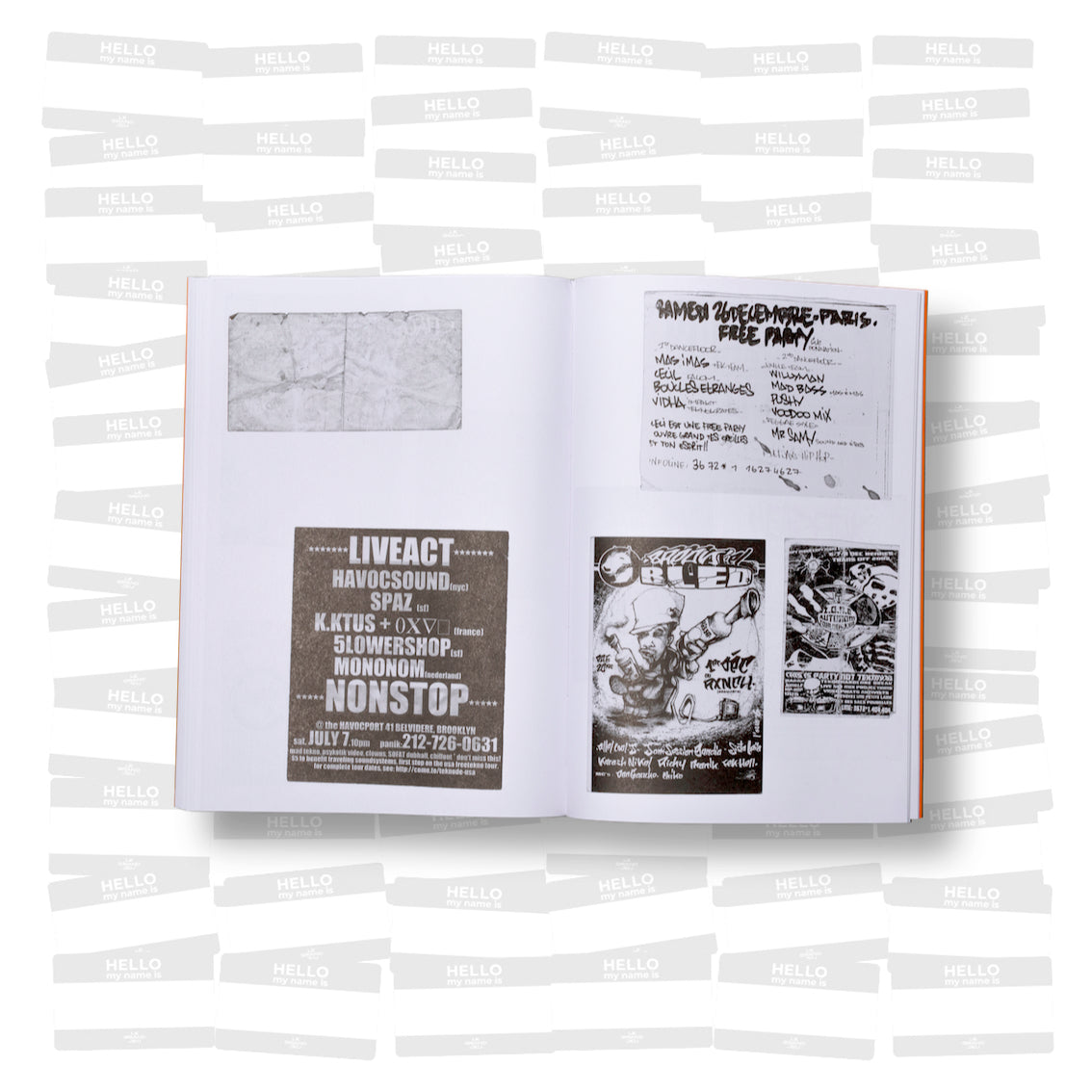 Musique du Diable III. Flyers liés à la culture Free Party, tirée de la collection de Mö.