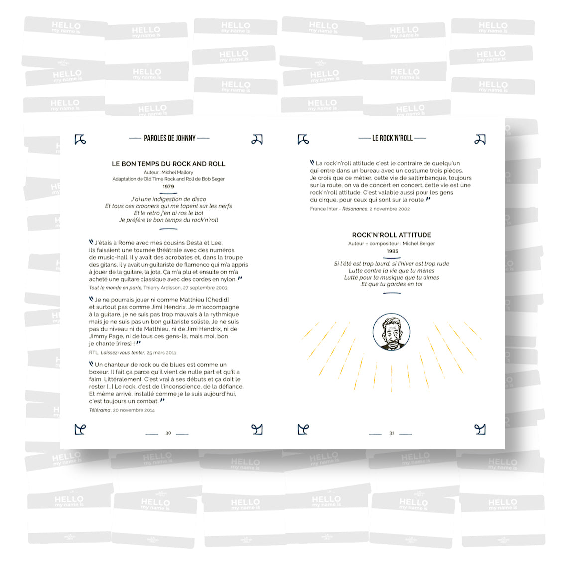 Stéphane Deschamps & Frank Margerin - Paroles de Johnny. Penséees, confidences et phrases cultes