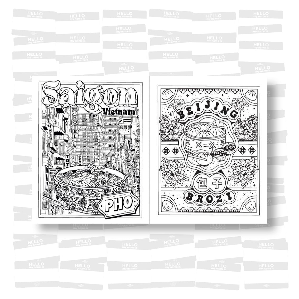 Street Food Coloring Book: Delicious Treats from Cities around the World