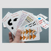 9 Happy Typographic Families Playing Cards