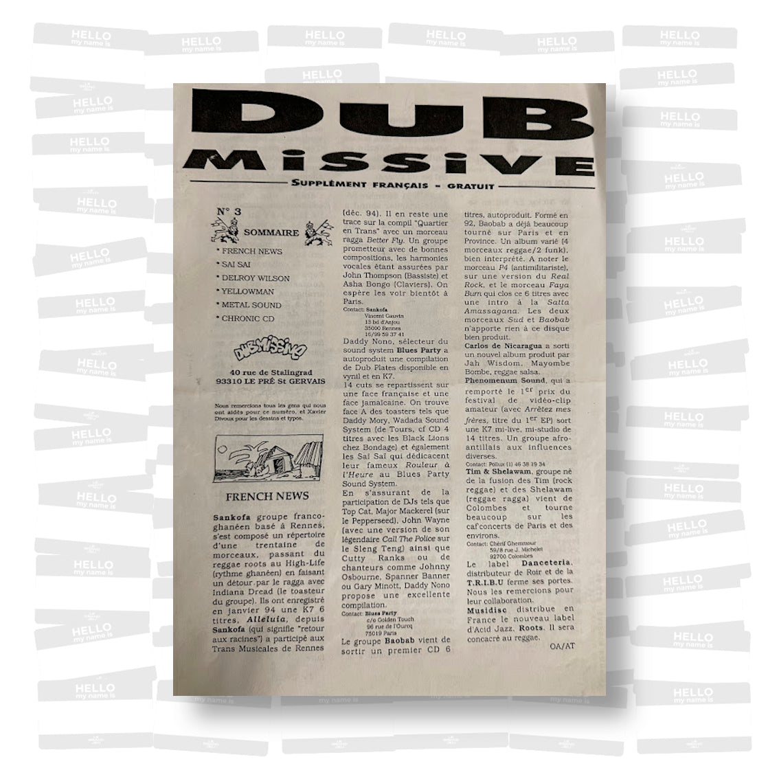 DUB Missive #3
