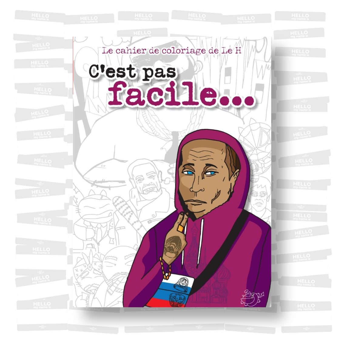 Le cahier de coloriage de Le H - C’est pas facile…