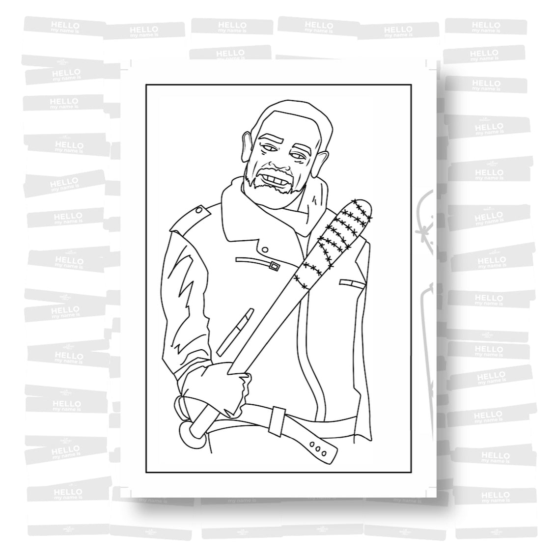 Le cahier de coloriage de Le H - C’est pas facile…