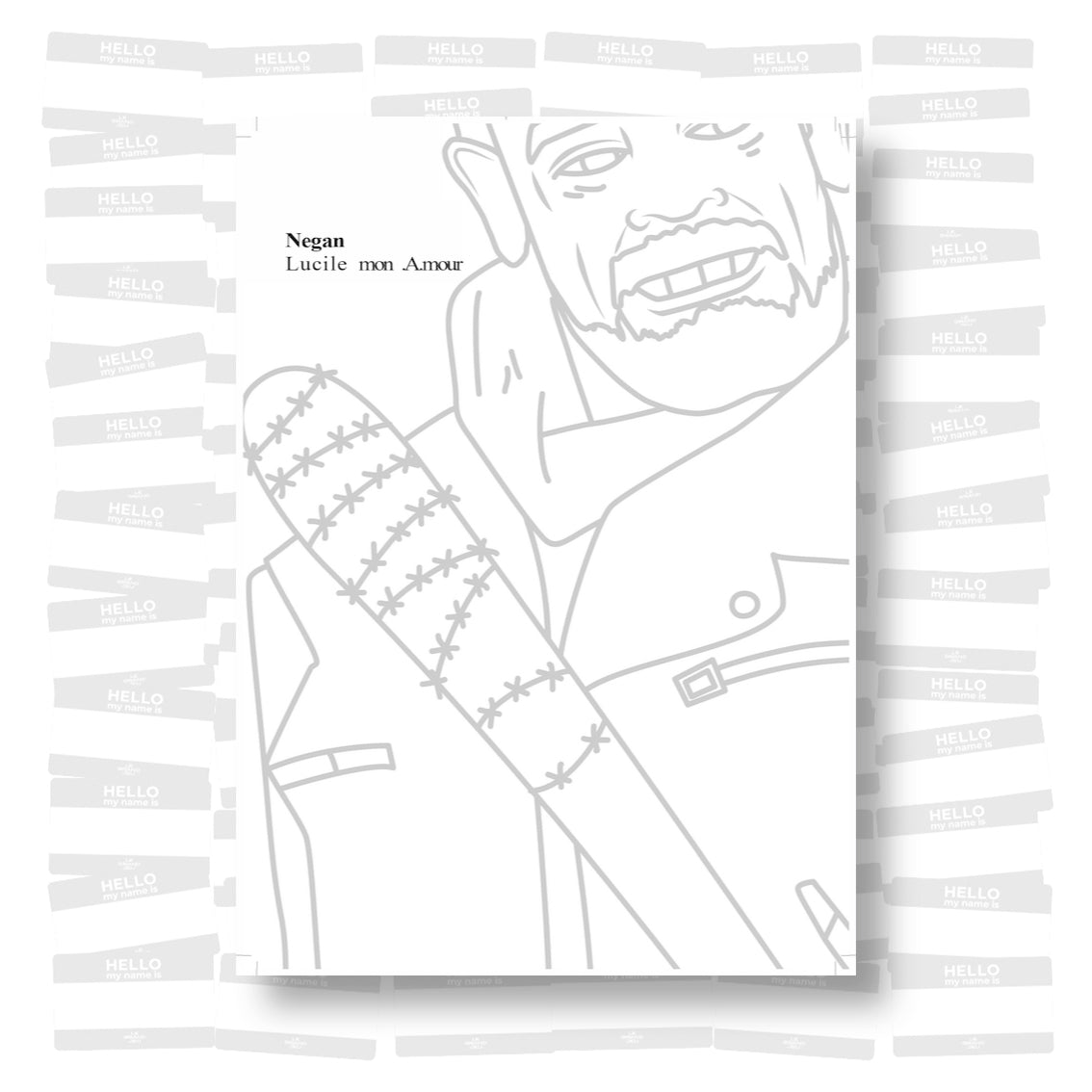 Le cahier de coloriage de Le H - C’est pas facile…