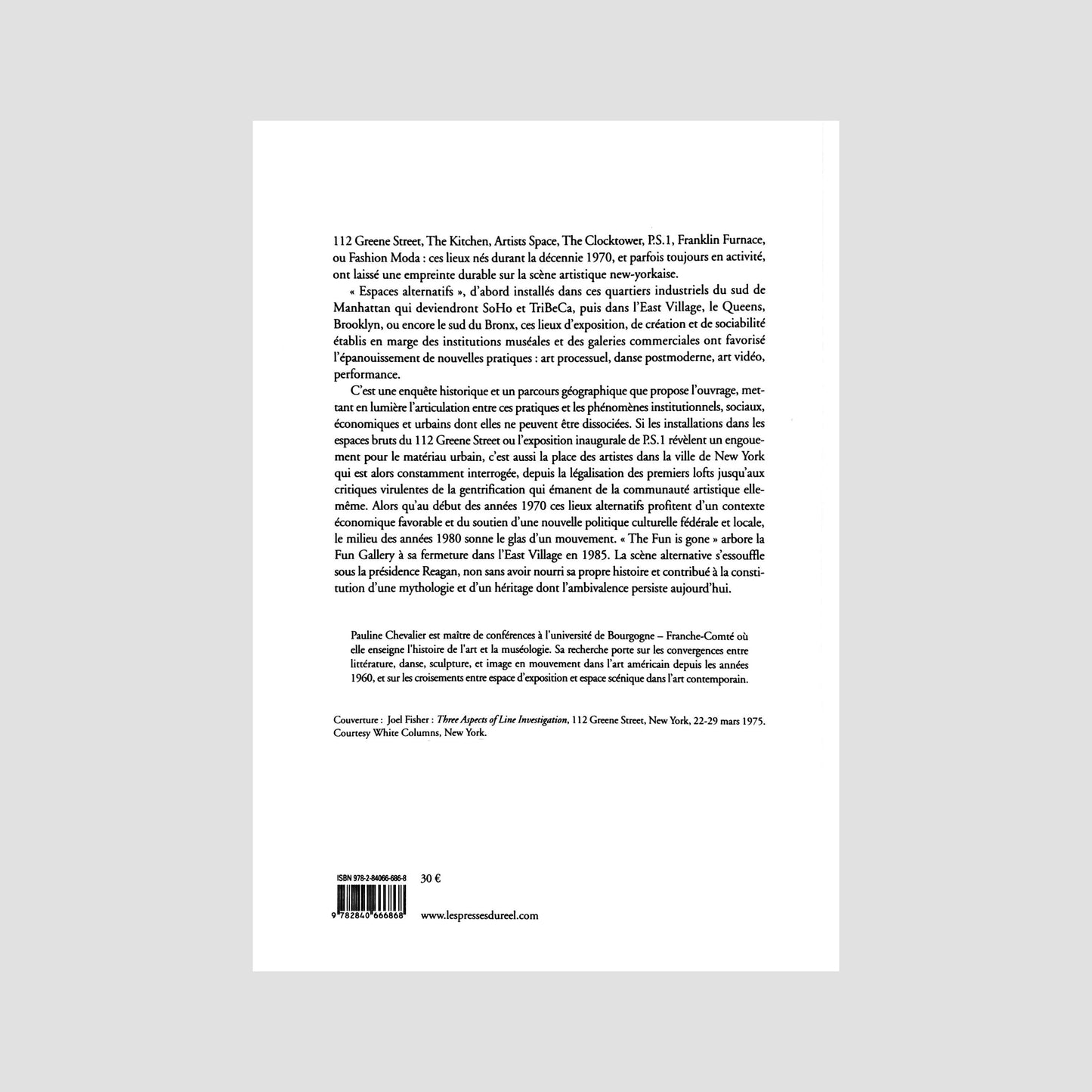 Pauline Chevalier - Une histoire des espaces alternatifs à New York de SoHo au South Bronx