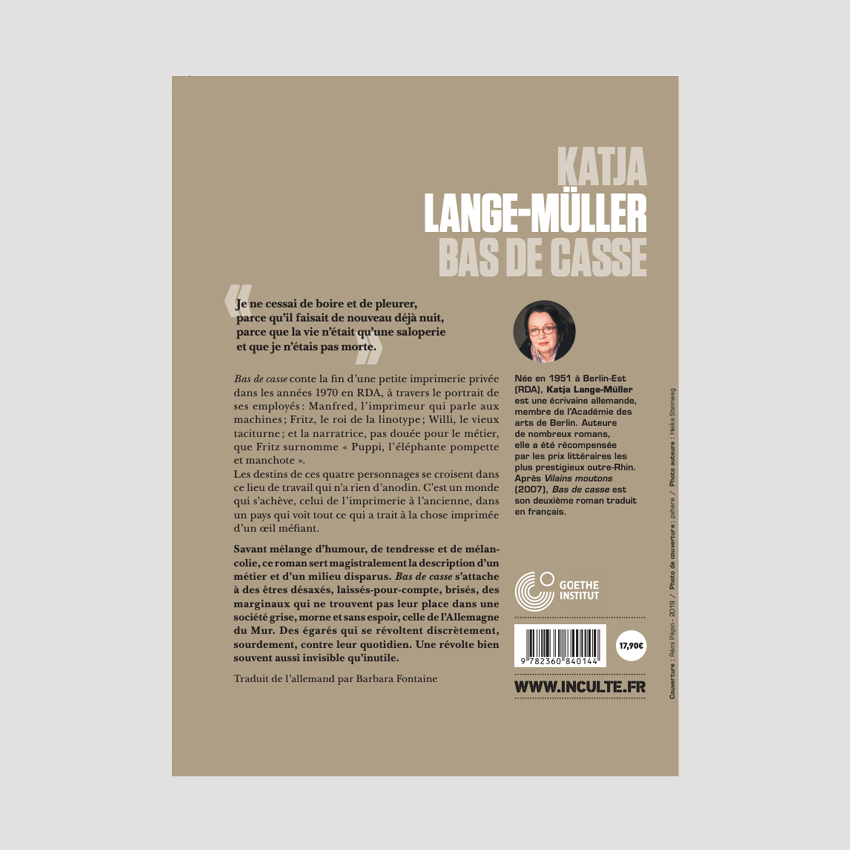 Katja Lange-Müller - Bas de Casse