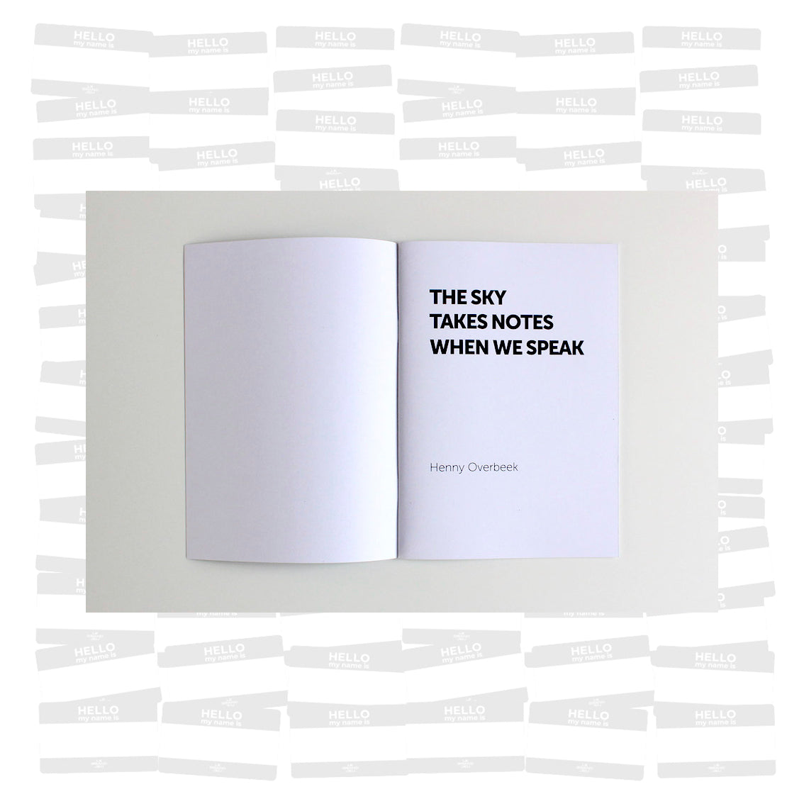 Henny Overbeek - The sky takes notes when we speak