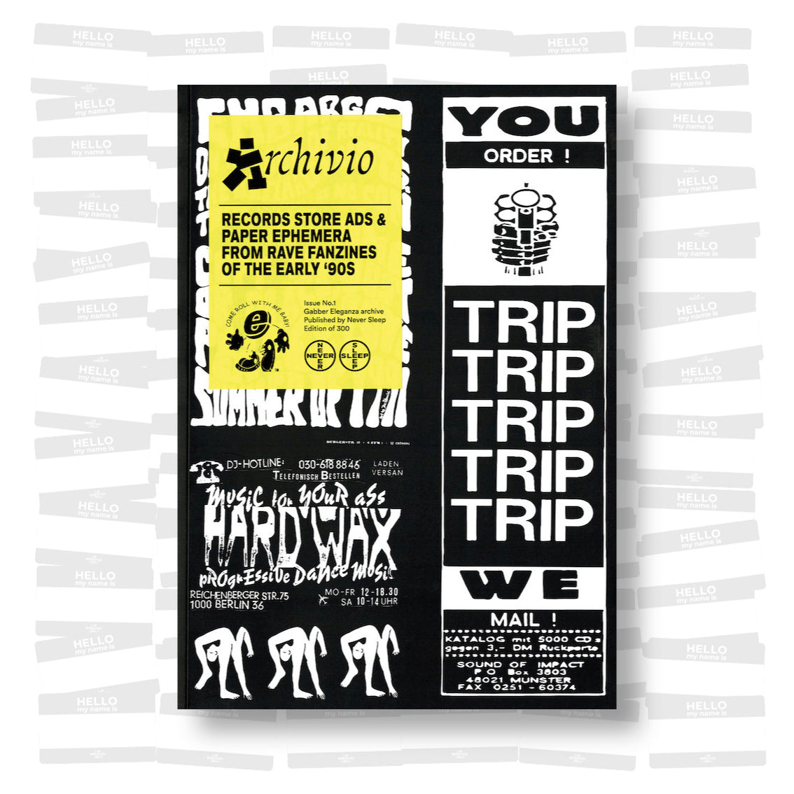 Archivio #1 – Records Store Ads and Paper Ephemera from Rave fanzines of the early 90s