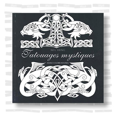 Tatouages mystiques - Dessins à colorier anti-stress