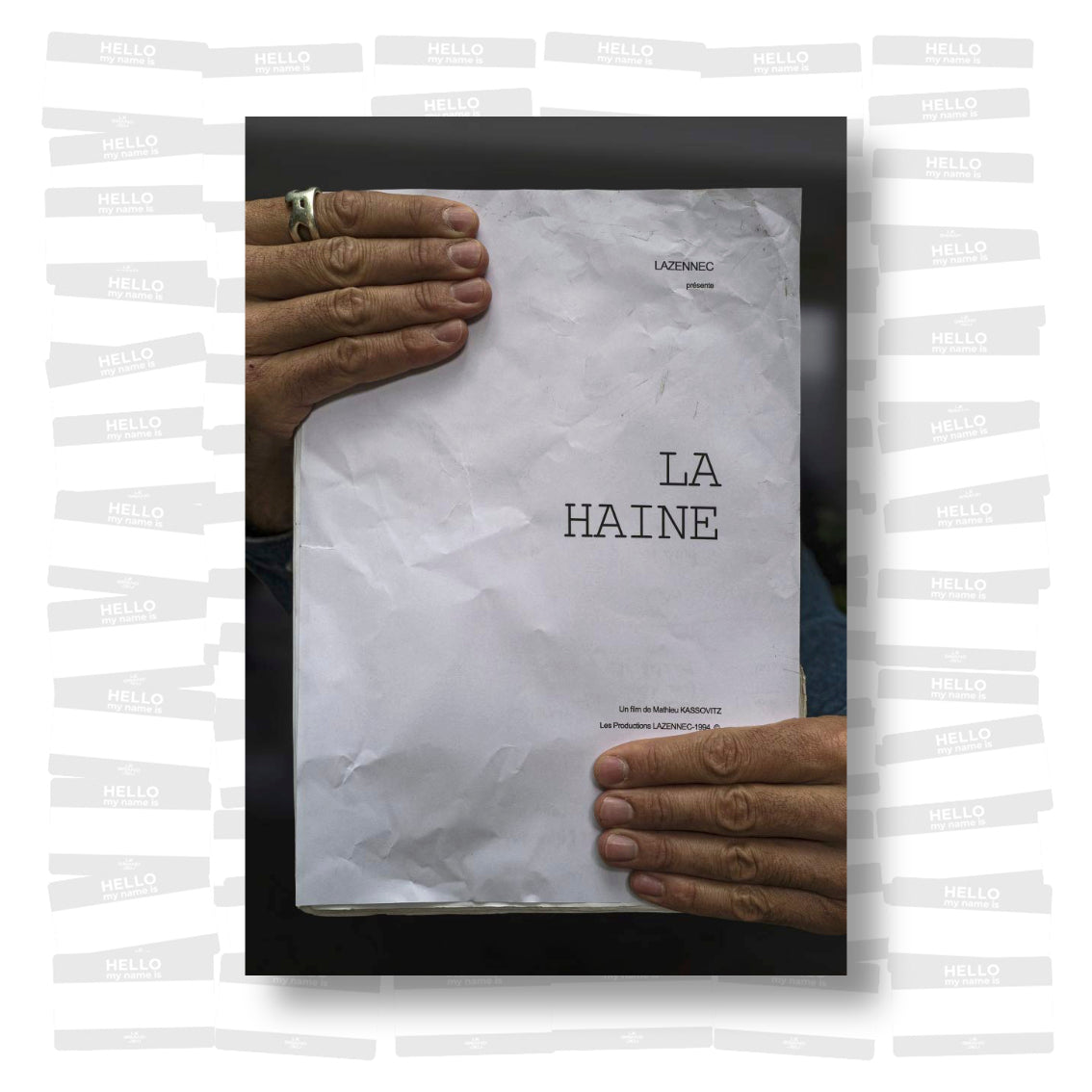 Mathieu Kassovitz - La Haine, fac-similé du scénario