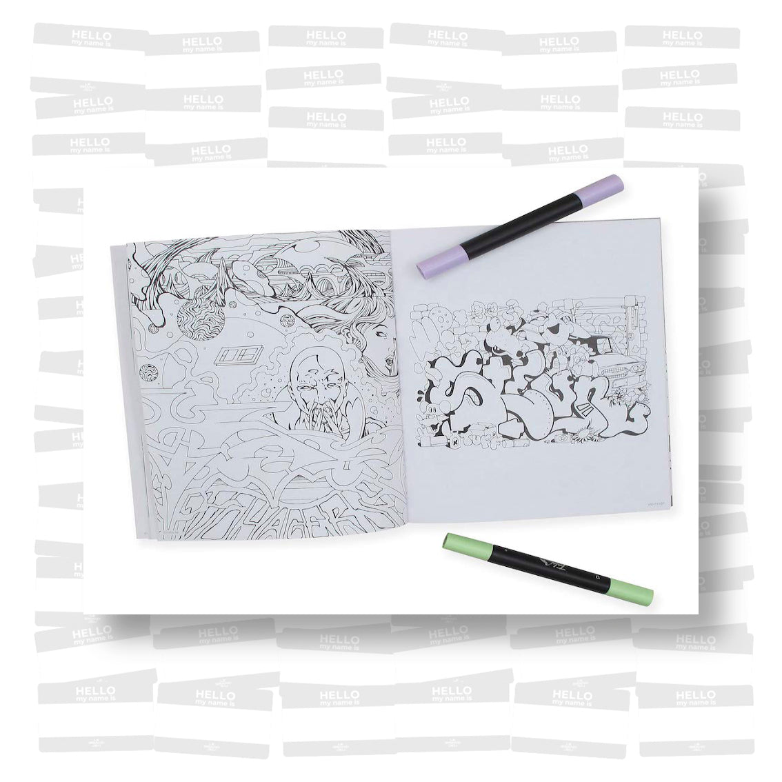 Graffiti Style Coloring Book