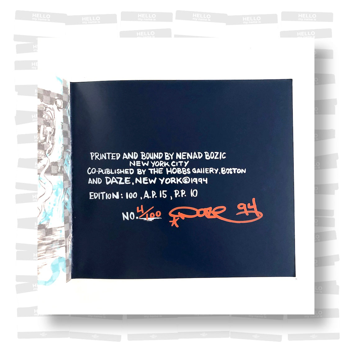 Daze - [Silkscreen book]