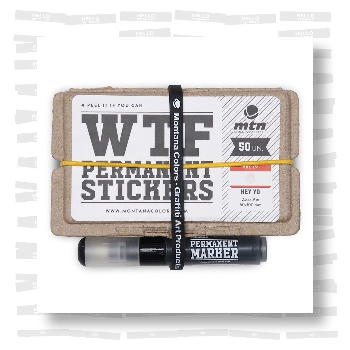 Pack MTN WTF Marker + Eggshell Stickers