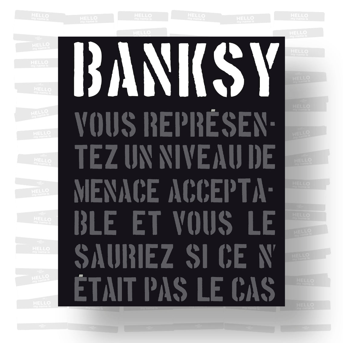 Alexandra Maillard - Banksy vous représentez un niveau de menace acceptable