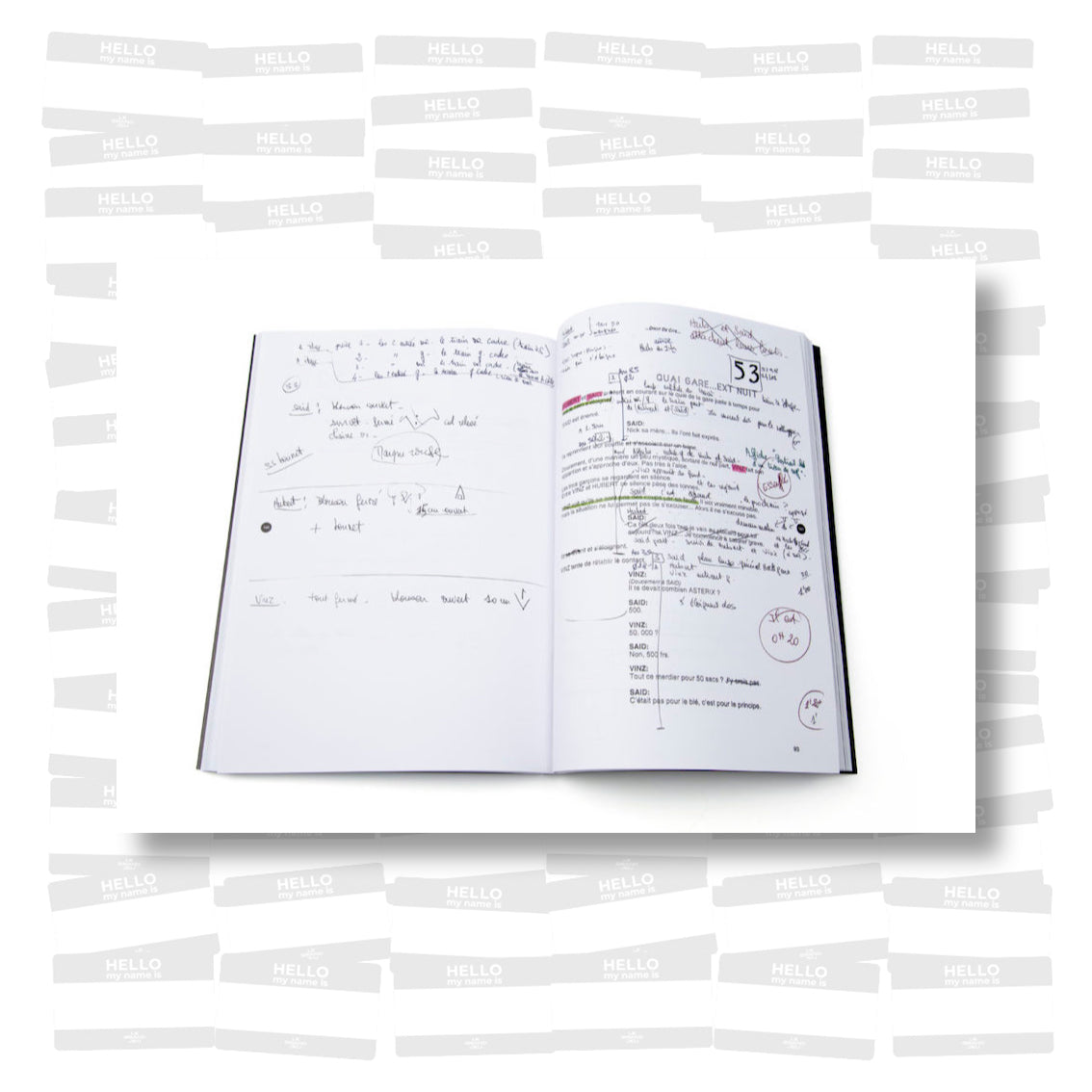 Mathieu Kassovitz - La Haine, fac-similé du scénario