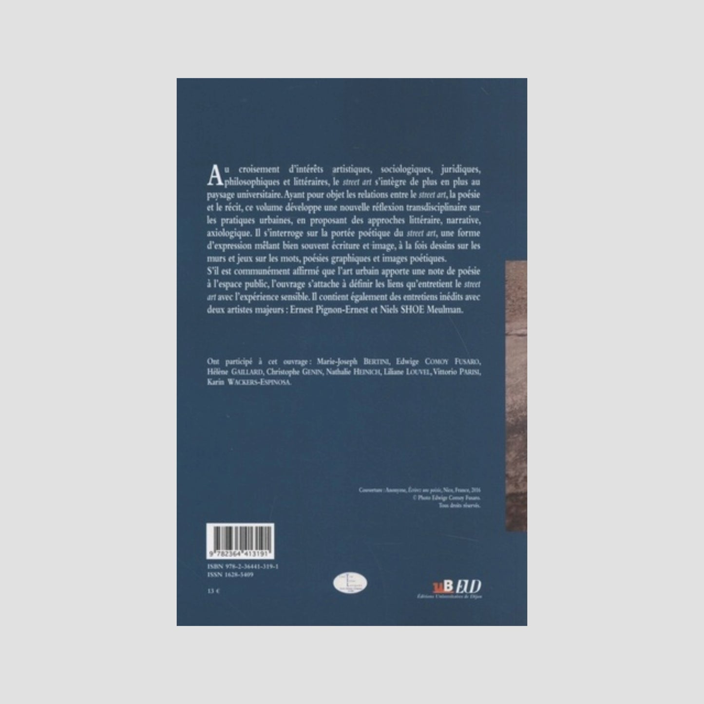 Street art, récit et poésie